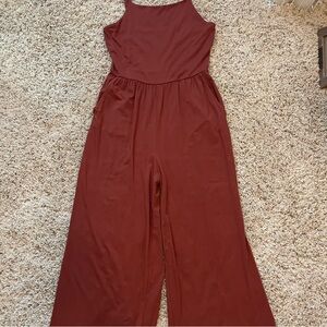 Rust cropped Jumpsuit
